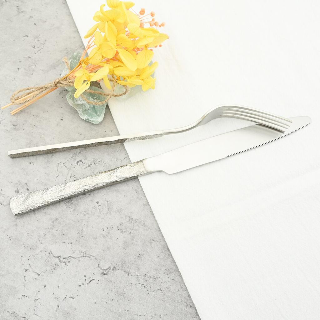 4 Pcs Vintage Knife Fork Coffee Spoon Cutlery Set 304 Stainless Steel Dinnerware Set Dinner Tableware Service For 1 Flatware Home Kitchen Silverware