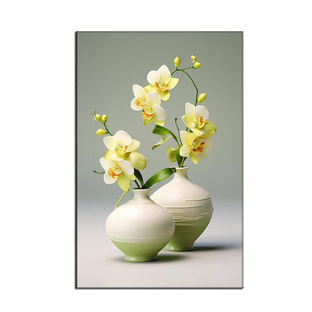 Modern Vase Canvas Painting Poster Wall Pictures Stylish Restaurant and Hotel Wall Art Canvas Paintings