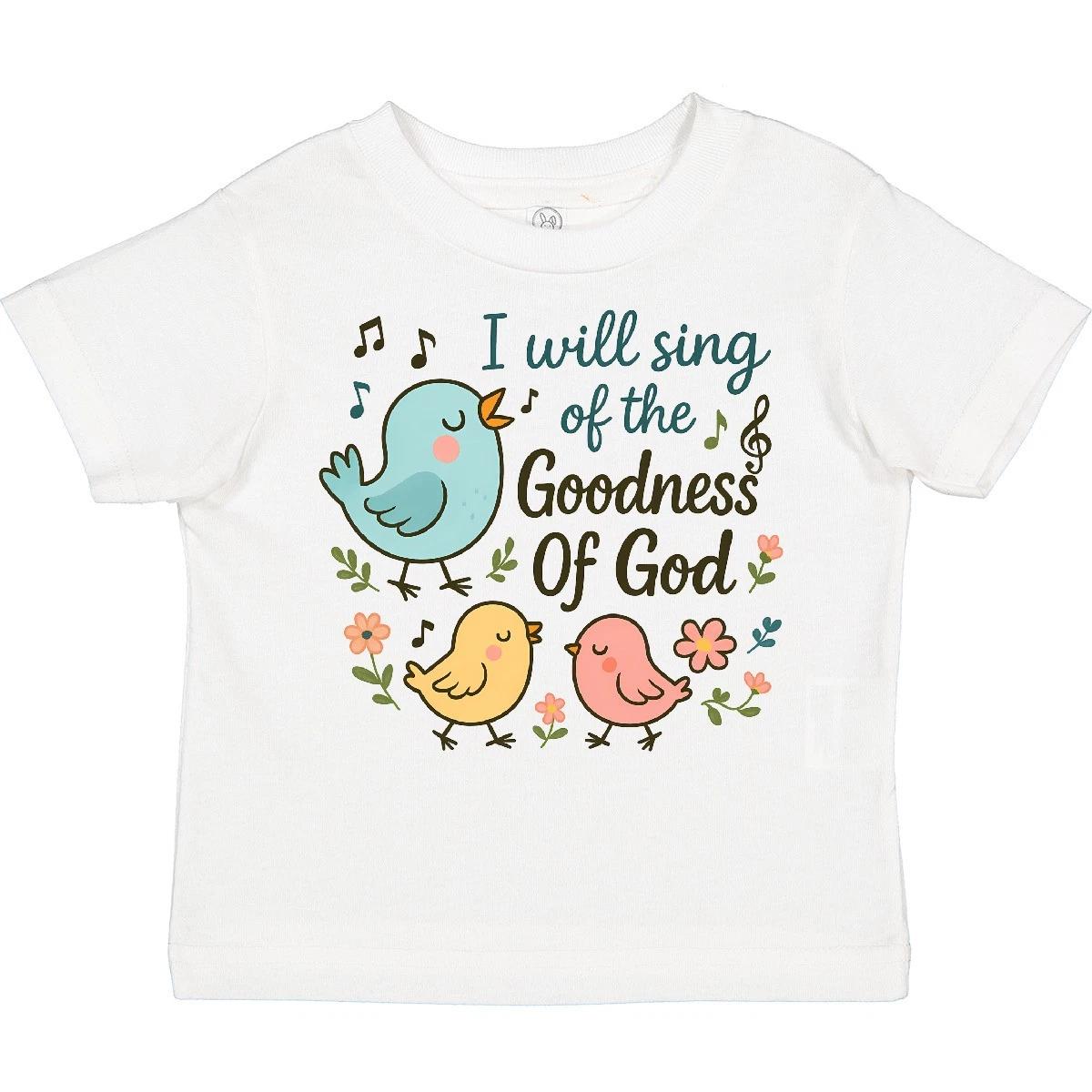 

Inktastic Sing Of The Goodness Of God Birds And Flowers Toddler T-Shirt Religion 140