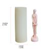 Silicone Resin Candle Mold A Slender Girl Flower Cake Chocolate Fondant Mold Aromatherapys Plaster Epoxy Mold Home Decor