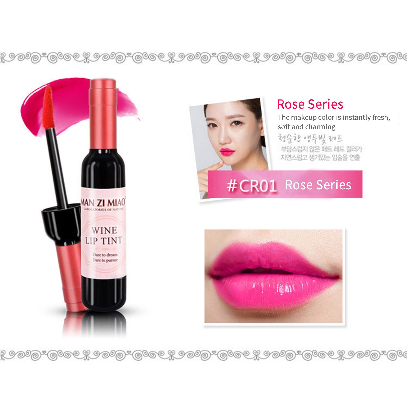 

Бутылка красного вина Lip Glaze Lip Liquid Блеск для губ не прилипает к чашке 7 мл