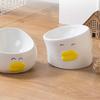 Slanted Mouth Ceramic Cat Bowl Anti Black Chin Creative Cat Bowl Anti-Tipping Bowl  Pet Feeding