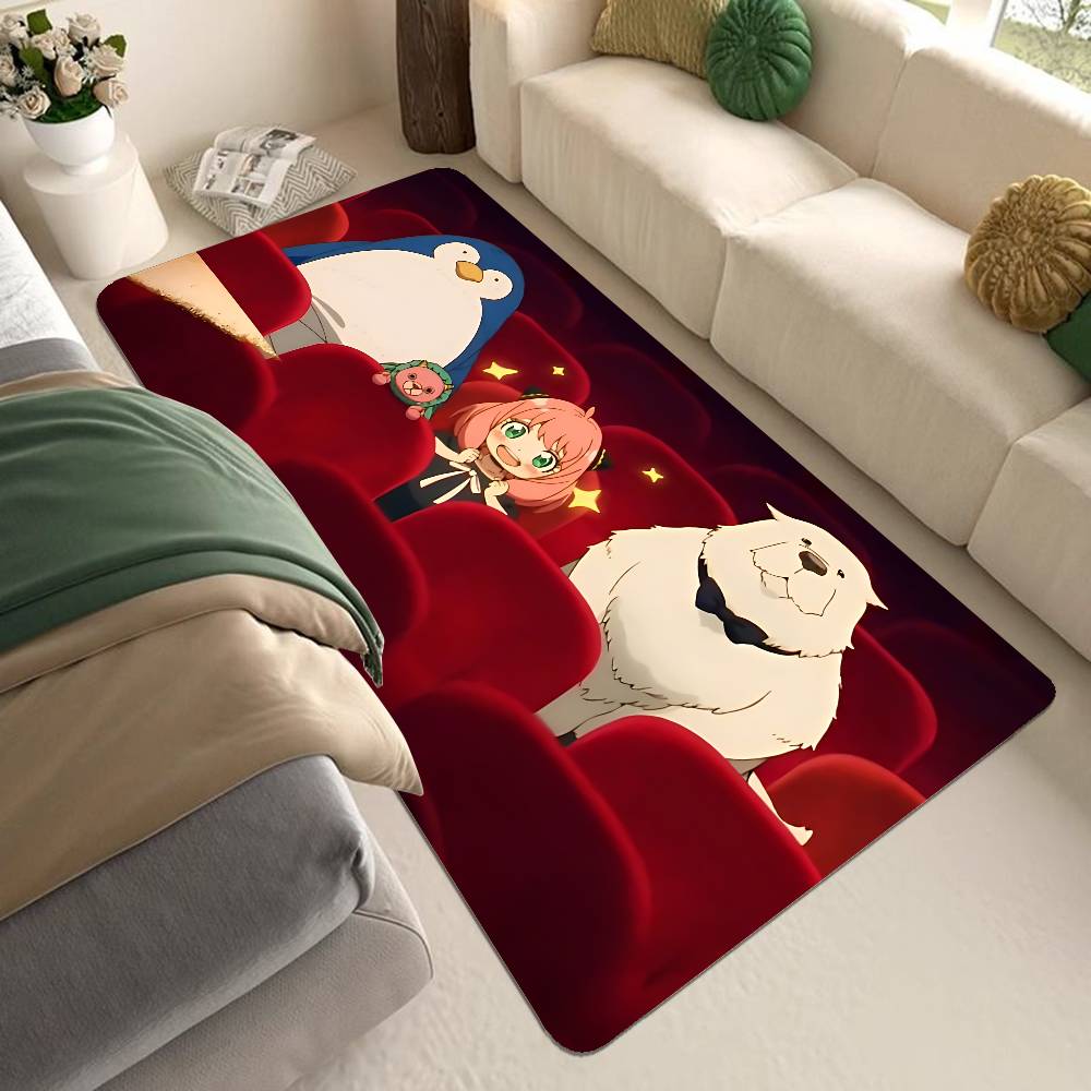 Comedy Anime Spy X Family Kitchen Mat Kids Room Bedroom Decoration Balcony Anti-Slip Doormat Living Room Alfombra