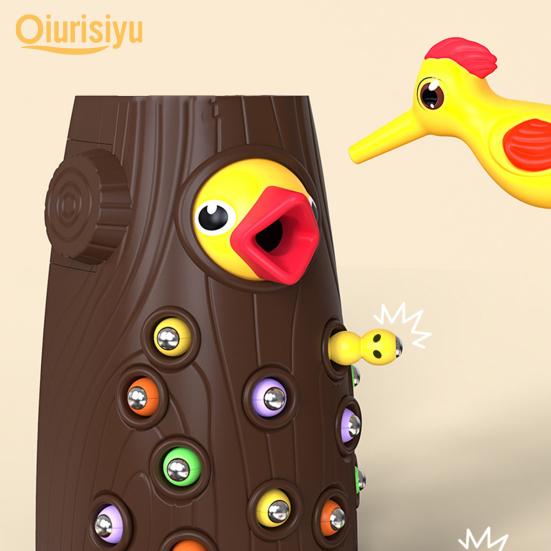 Interesting Woodpecker Catch Entertainment Smooth Surface Worm Catching Games Cognition Building Early Educational Toys Kids Gift