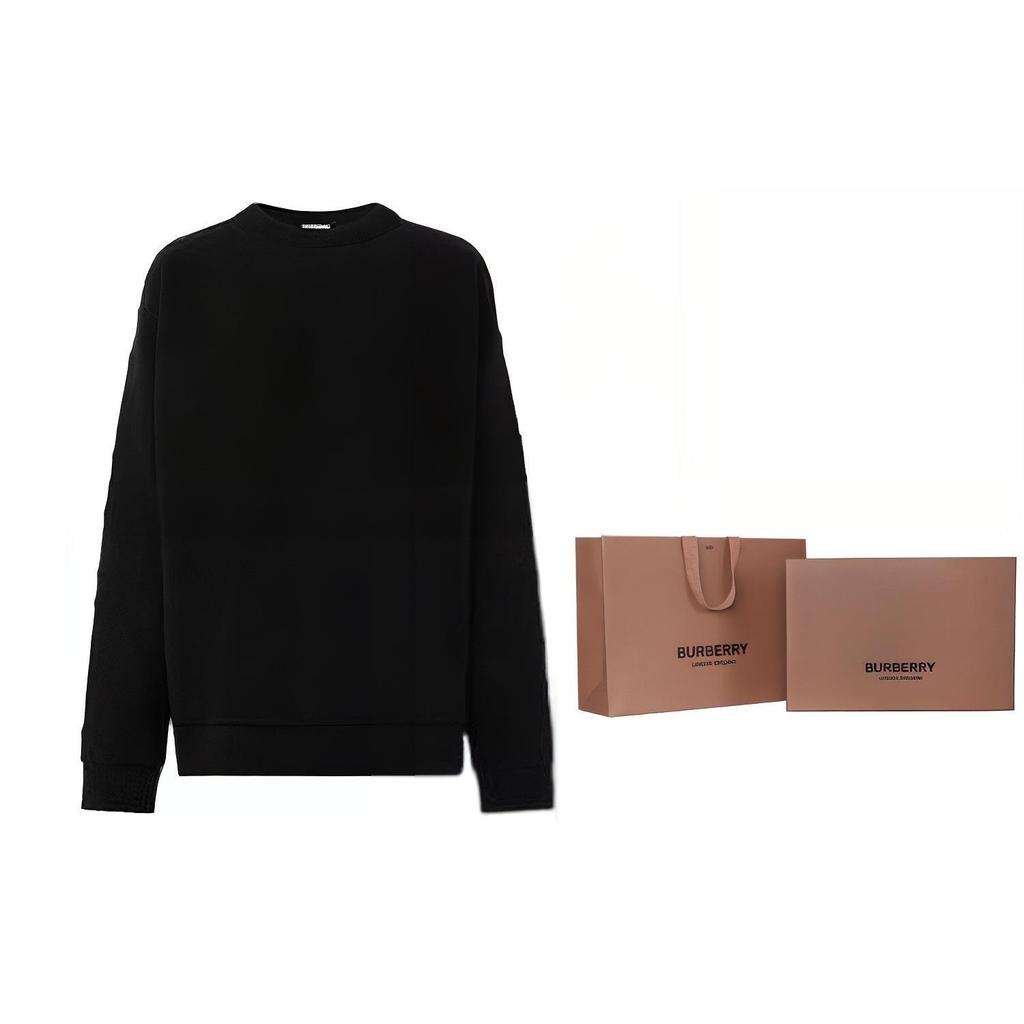 Burberry Logo Embossed Cotton Crewneck Sweatshirt 80509411-BK