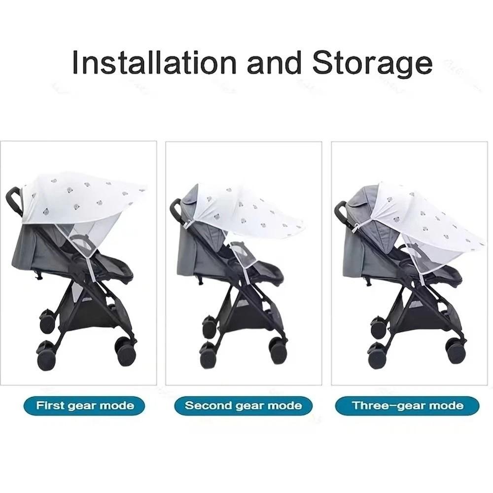 Cubierta Protectora Solar Resistente a los Rayos UV con Bloqueo Solar Accesorios para Cochecito de Niños