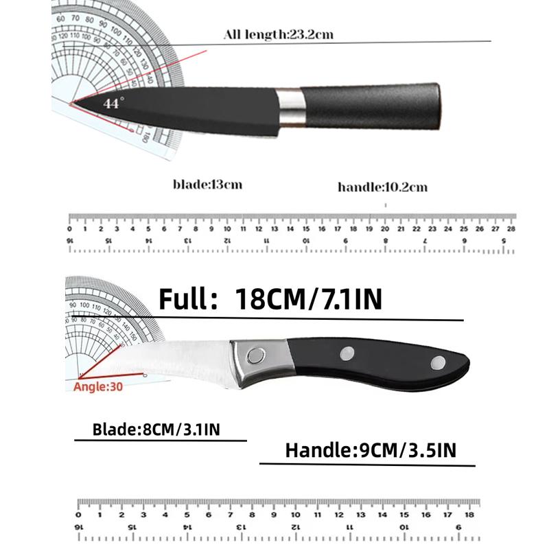 Stainless Steel Melon Fruit Cutting Kitchen Fruit Knife Professional Chef Knives Utility Vegetable Slicing Household Knife Tools
