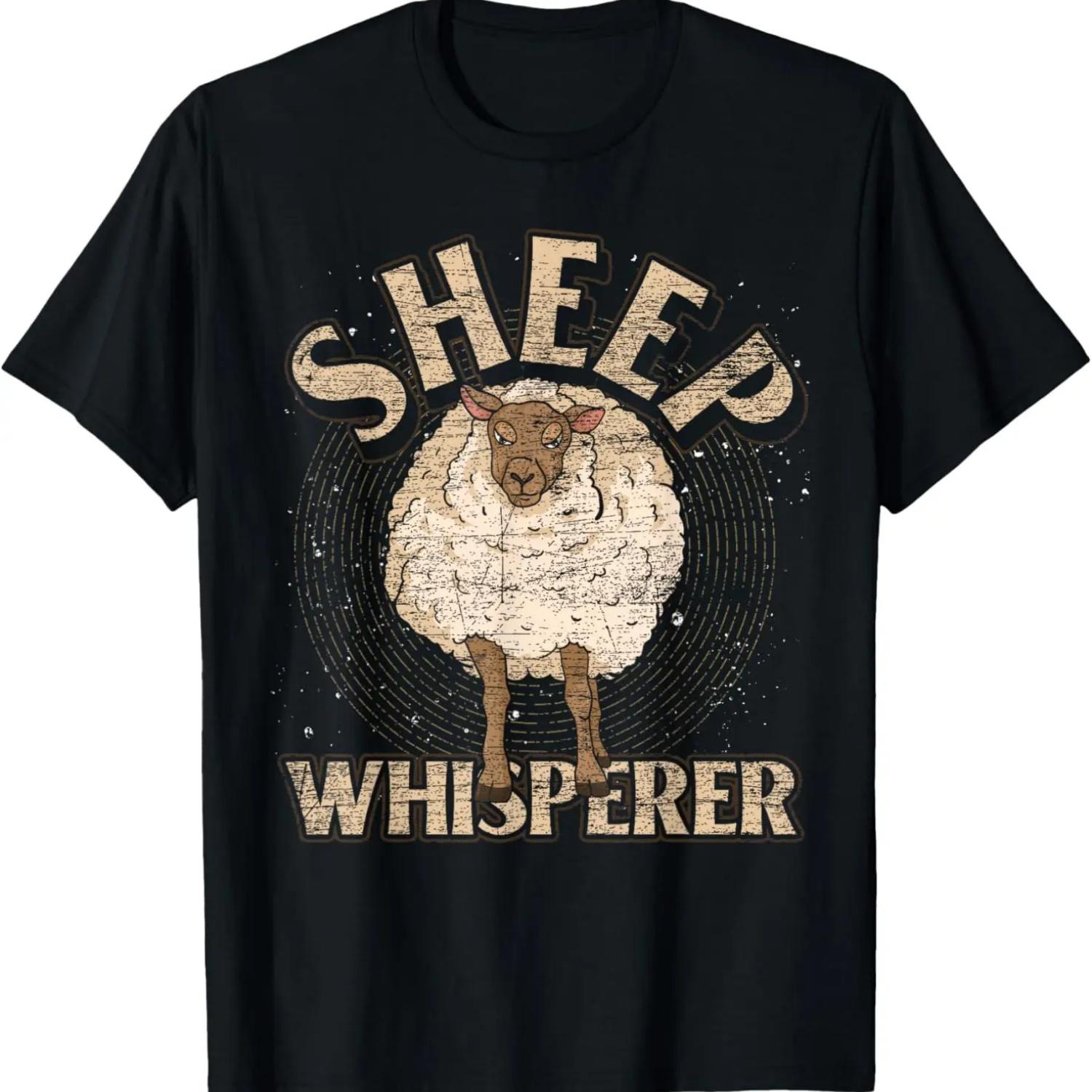 Sheep Whisperer Farm Animal Lover Farmer Funny Sheep T-Shirt S чёрный
