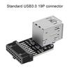 USB3.0/3.1 Adapter IDC19P/20P A Female Port to USB Adapter with Inner Connection Dongle
