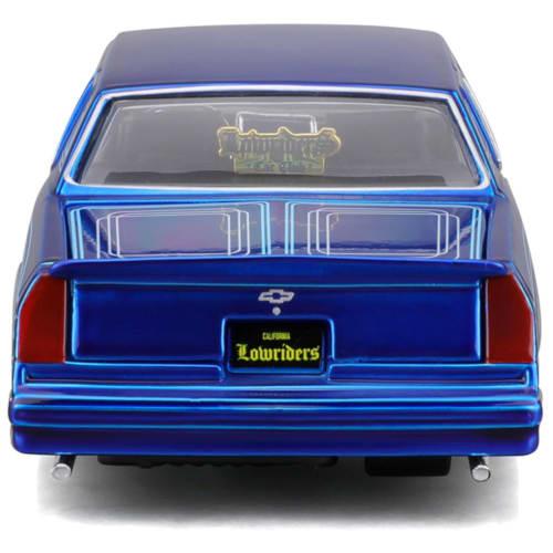 Maisto 1/24 scale Chevrolet Monte Carlo 1986 Blue Custom Lowriders Series / Diecast Model Car, Finished Product 32542