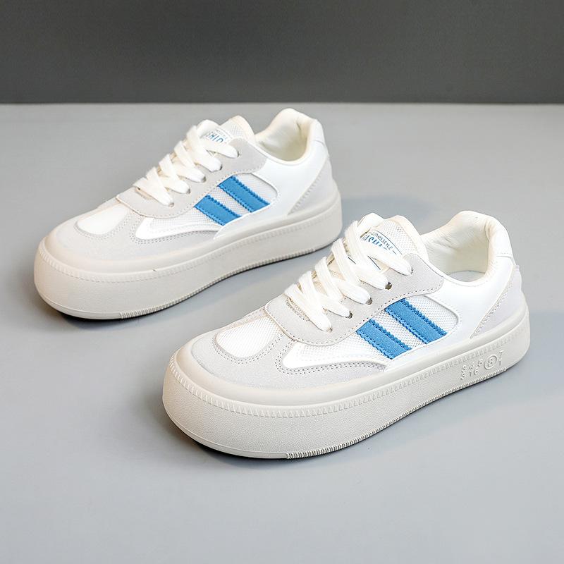 

[Customized] Z887 new 2025 spring and summer breathable casual color matching sports shoes platform women s shoes heightened round head 35