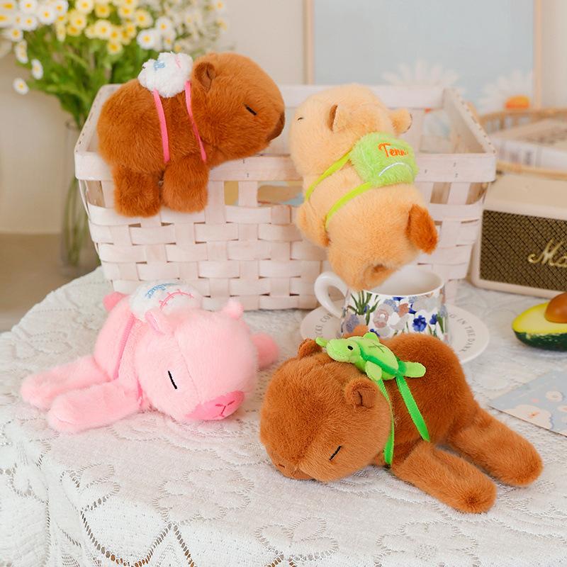 Cute cute capybara popping circle plush toy doll little fox doll bracelet children's soothing doll