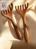 Wooden Scalp Massage Comb, 5-Claw Handheld Massager Tool for Head, Neck and Body Relief