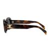Celine Oval Sunglasses Blonde Havana/Smoke Women Eyewear Brown CL40194U-53A
