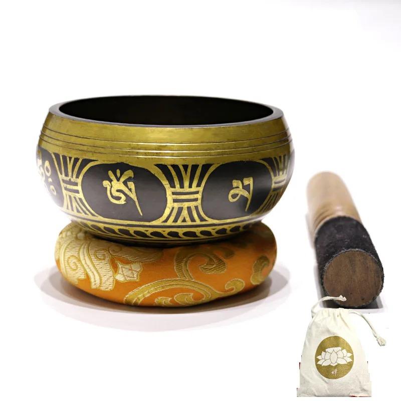 Mosiężna misa śpiewająca, instrumenty perkusyjne, medytacja, joga, muzyka, metalowa misa, łagodzenie stresu, leczenie