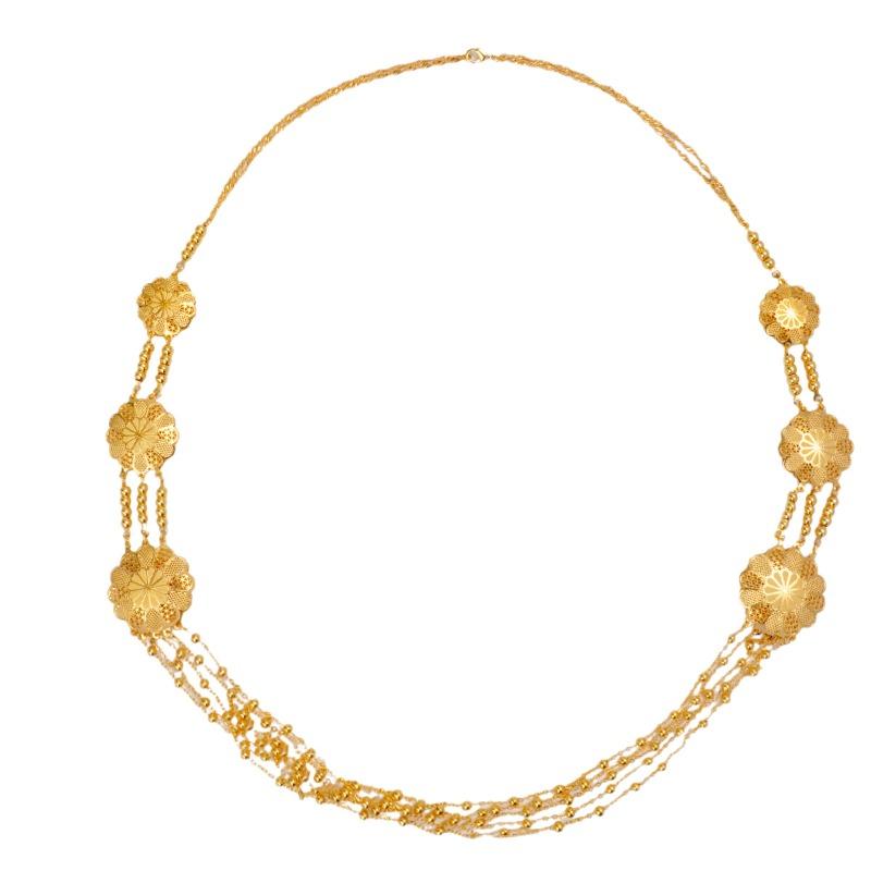 3-Piece Geometric Tassel Long Necklace Earrings Ring Jewelry Set Ladies Wedding Accessories