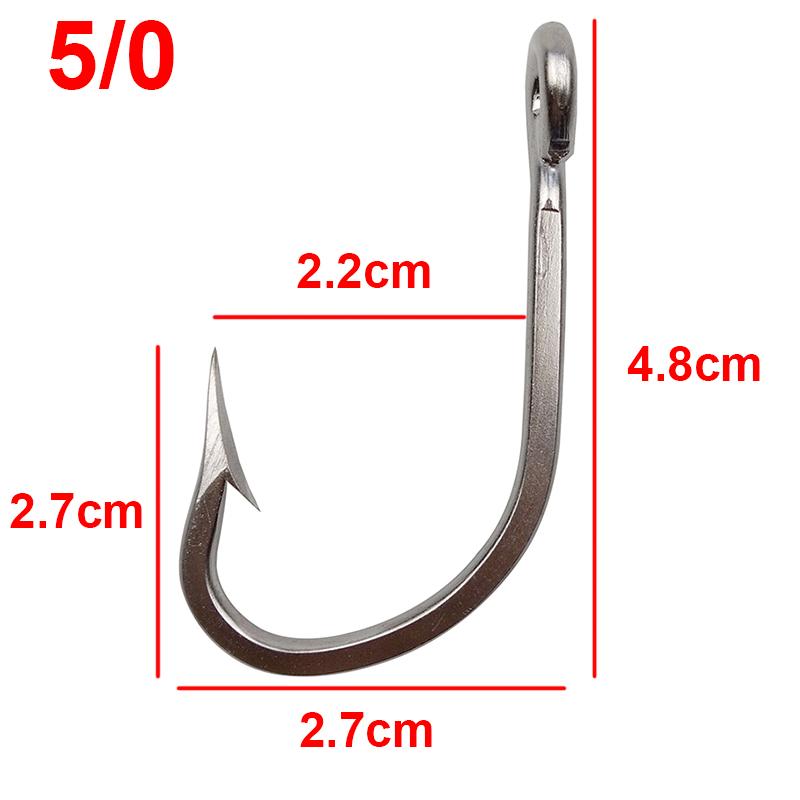 

10 шт. рыболовные крючки из нержавеющей стали 7731, большие толстые крючки для ловли тунца на наживку, размер 5/0 6/0 7/0 8/0 9/0 10/0 11/0 12/0 13/0 14/0 16/0