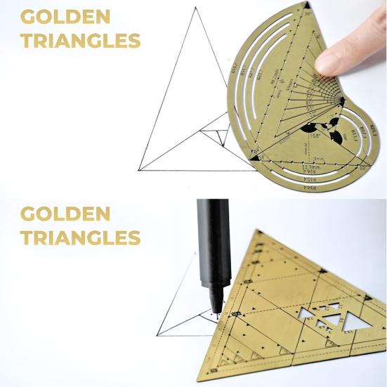 Multifunkční rýsovací pravítko Úhloměr a kružítko Šablona pro geometrické kreslení Kovové měřicí nástroje pro školní a kancelářské potřeby