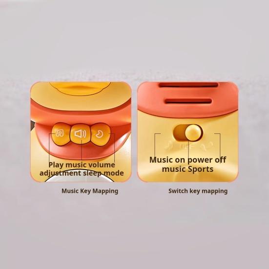 3 Teile/satz Kinder Elektrische Ente Spielzeug Licht-Up Mutter Baby Ente Spielzeug Kleinkinder Bauch Zeit Pädagogisches Walking Tier Musical Spielzeug kleinkinder Jungen Mädchen Geschenke