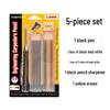 Professional Long-Head Metal Woodworking Pencil with 2.8mm Graphite Lead