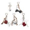 Aesthetic Keychains Purse Handbag Backpack Bag Pendant Charms Heart Bows Keychains Charms Car Keyring for Women Girls