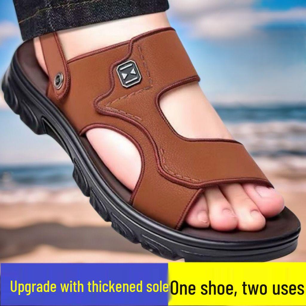 

2024 Мужские нескользящие дышащие сандалии для отдыха на открытом воздухе – износостойкие для пляжа и вождения 42