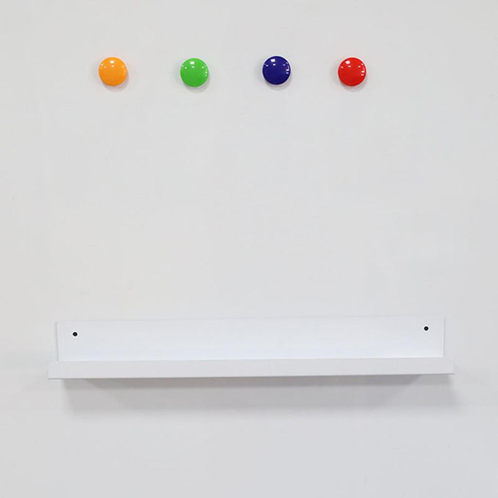 Magnetic Shelf 43cm Floating Holder for Book Metal Storage   with Anti Slip Raised Lip for Classroom Whiteboard   Refrigerator Side Washe