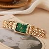 1pc Women's Fashion Quartz Watch, Simple Dial Square, High-Quality Gold Plated, Stainless Steel Strap, Suitable For Birthday, Anniversary