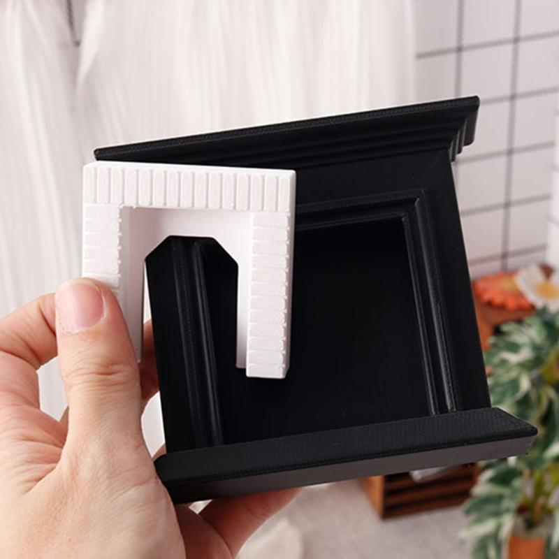 Fireplaces Miniature Display for 1:12 Scale Dollhouses, Perfect for Role Play and Display Realistic Furniture