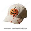 Halloween Unisex Baseball Hats Halloween Pumpkin Face Baseball Cap Embroidery Leisure Hat for Outdoor Activities Fishing & Campi