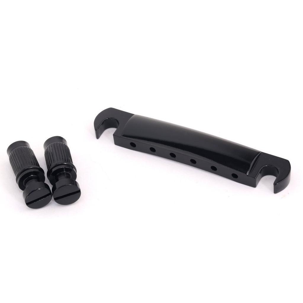 Musiclily ABR-1 Tune-O-Matic Guitar Bridge and Stop Tailpiece Set, Black