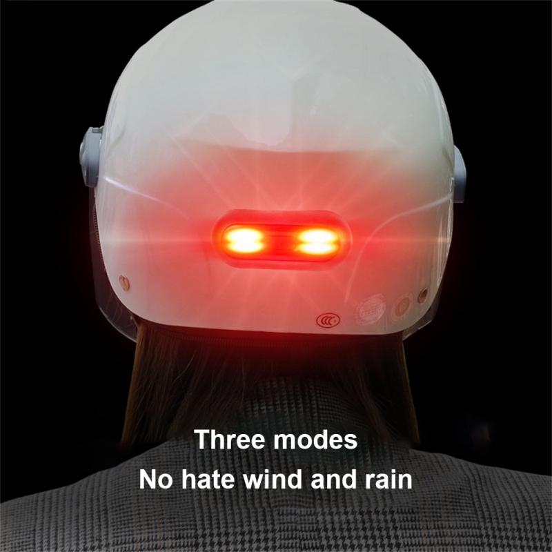 

Moto Helmet light Luces Para Casco Bike Taillight Motorcycle Bicycle Helmet Safety Signal Warning Rear Lamp Waterproof LED Light