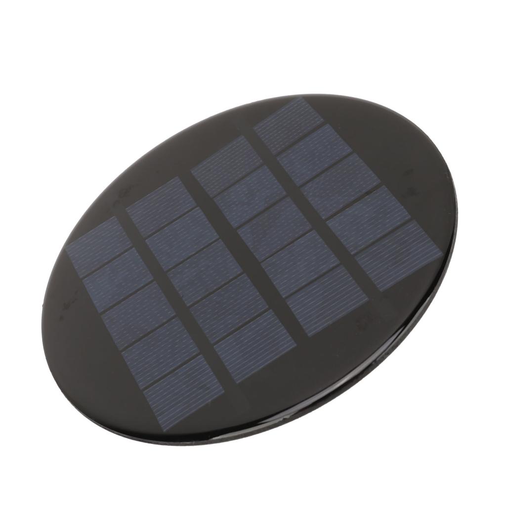 Mini Round Solar Cell Panel 1.1W 5V 120mm Rechargeable 3.7V Battery Small Polycrystalline Silicon