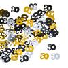 Black and Gold Confetti Birthday Party Confetti Table Decoration 18/20/30/40/50/60/70th Anniversary Party Decoration