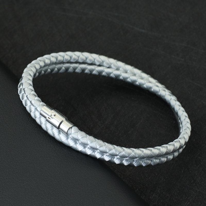 New Minimalist Rope Bracelet For Men Double Safety Buckle Magnetic Braclet Grade A Keel Cord Lucky Red Braslet Gift For Him
