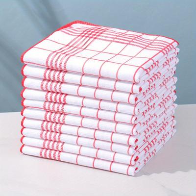 5pcs Absorbent and Fluff-Free Dish Cloths,Suitable for Quick Cleaning, Suitable for Coffee Machines, 4 Colors Kitchen Tea Towels