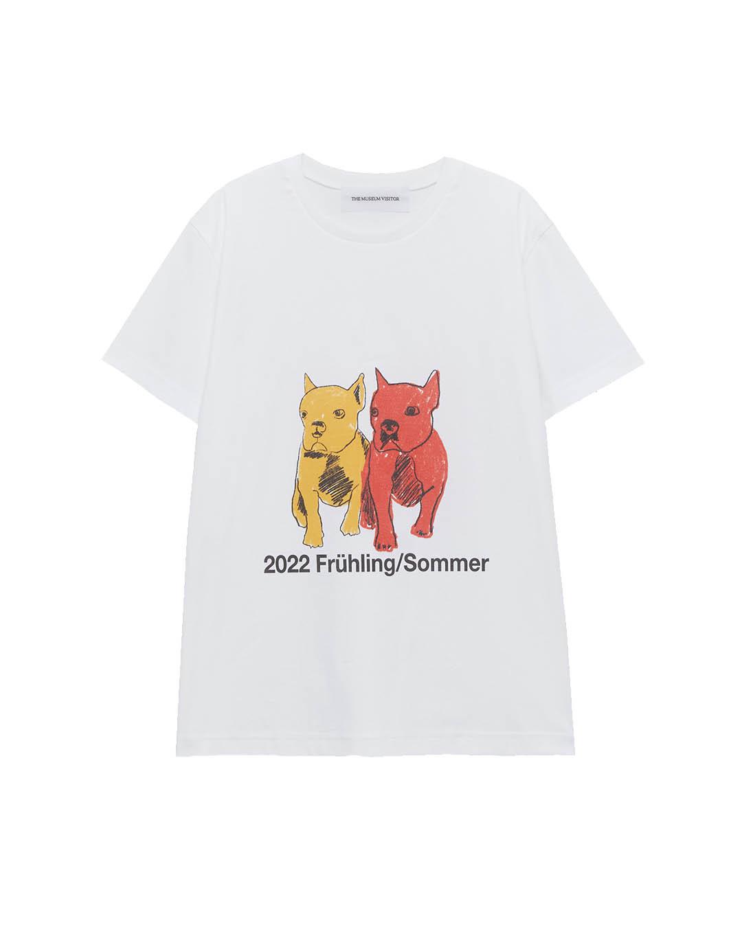 The Museum Visitor Bulldog T-Shirts (White) L