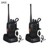 2PCS Walkie Talkie For 8-8-E with Headset Radio FM Transceiver Frequency Long Range USB Rechargeable 2-Way Walkie Talkie Hot