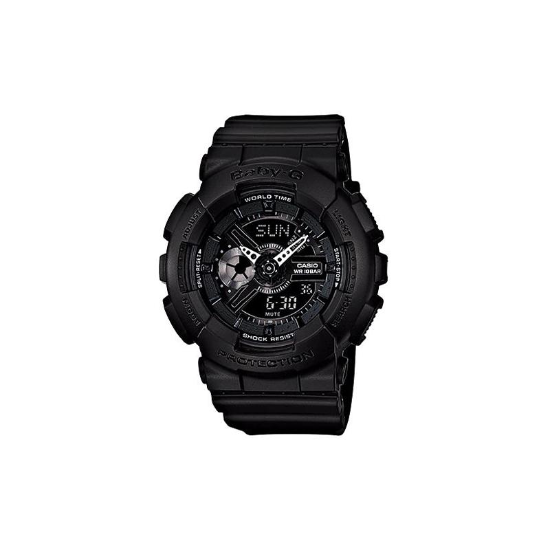 

Casio BABY-G Theme Series Large Dial Dual Display Multi-Function Quartz Movement Resin Strap Japanese and Korean Watch Women’s Watch Black BA-110BC-1 чёрный