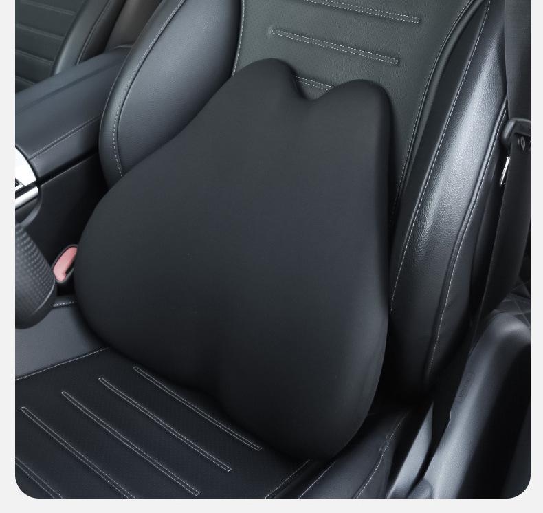 Memory Foam Lumbar and Neck Support Car Cushion Set