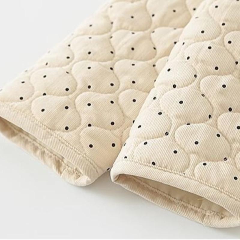 Girls' coat autumn and winter boys and girls baby versatile loose point children's high-quality cotton-padded clothes thickened