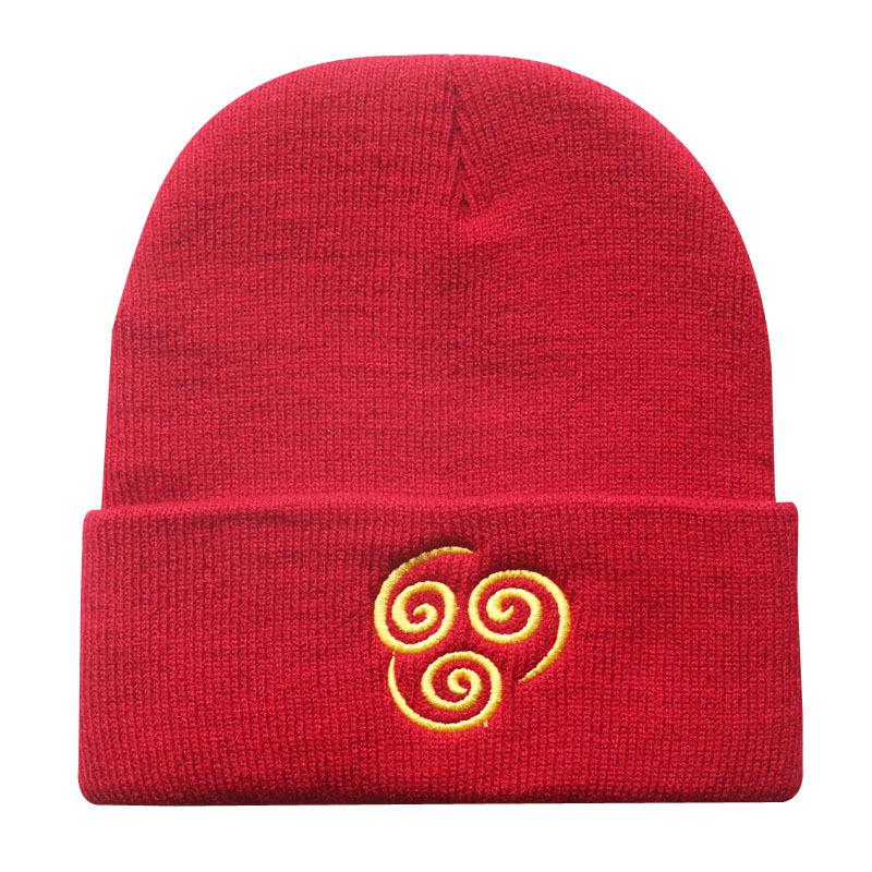 Cartoon Air Nomad Wool Hat Avatar Last Air Bender Embroidered Knitted Pullover Hat