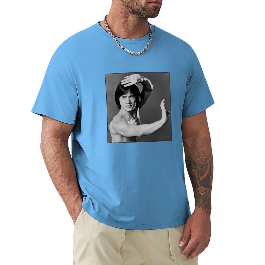 Jackie Chan TShirt tops plus sizes plain white t shirts men