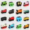 Colorful Wooden Magnetic Train Set For Kids With Interactive Push-pull Features