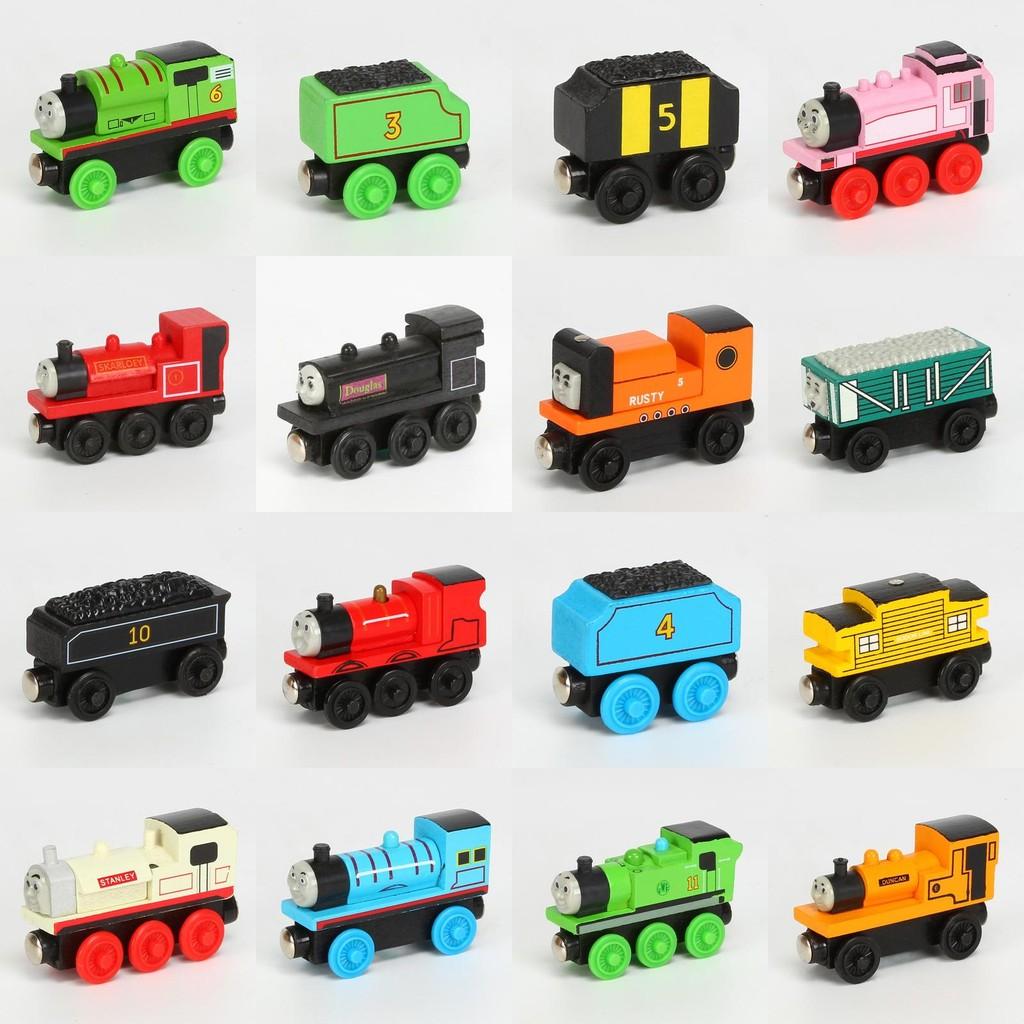 Colorful Wooden Magnetic Train Set For Kids With Interactive Push-pull Features