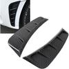 Car Fender Air Vent Trim Cover, Side Air Vent Trim, Pair Front Bumper Side Air Vent Trim Exterior Carbon Fiber Style Universal Decoration