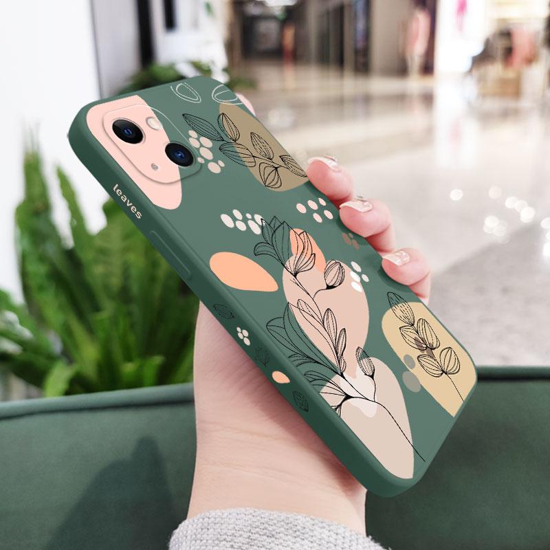 

Abstract Plants Phone Case for Samsung Galaxy A55 A35 A25 A15 5G A24 A23 A22 A32 A52 A52S A71 A72 A51 A05 4G Cover A32 4G