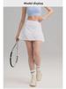 Women's High Waist Quick-Dry Pleated Sports Skirt with Built-In Shorts for Running and Tennis