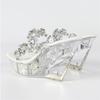 Fashion Eilyken CRYSTAL PVC Transparen Open Toe Platform Wedges Women's Slippers Fashion Clear High Heels Banquet Dress Shoes