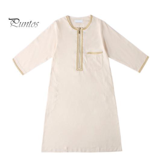 

Арабские детские халаты для мальчиков, абайя, кафтан, халаты, Дубай, Оман, Катар, детские кафтаны, костюмы, свободные халаты с длинными рукавами, исламские молитвенные халаты 110cm бежевый